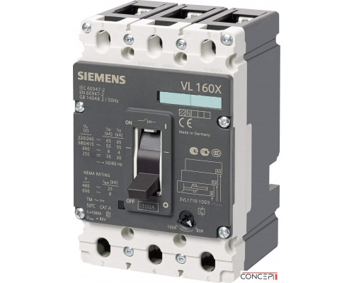 Автоматический выключатель Siemens 3VL1712-1DD33-0AD1