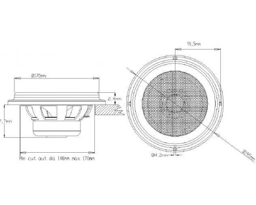 PROB-635(T) DNH Потолочный громкоговоритель