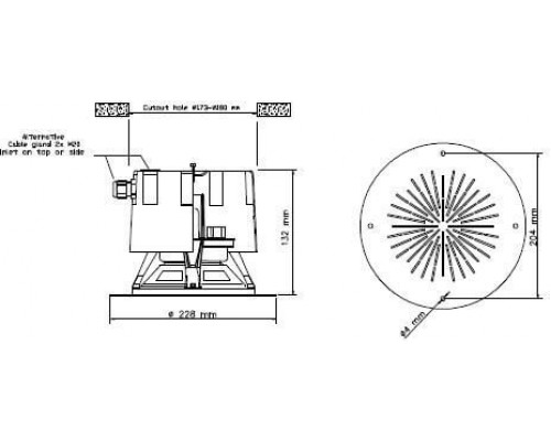 PROBF-620(T) DNH Потолочный громкоговоритель
